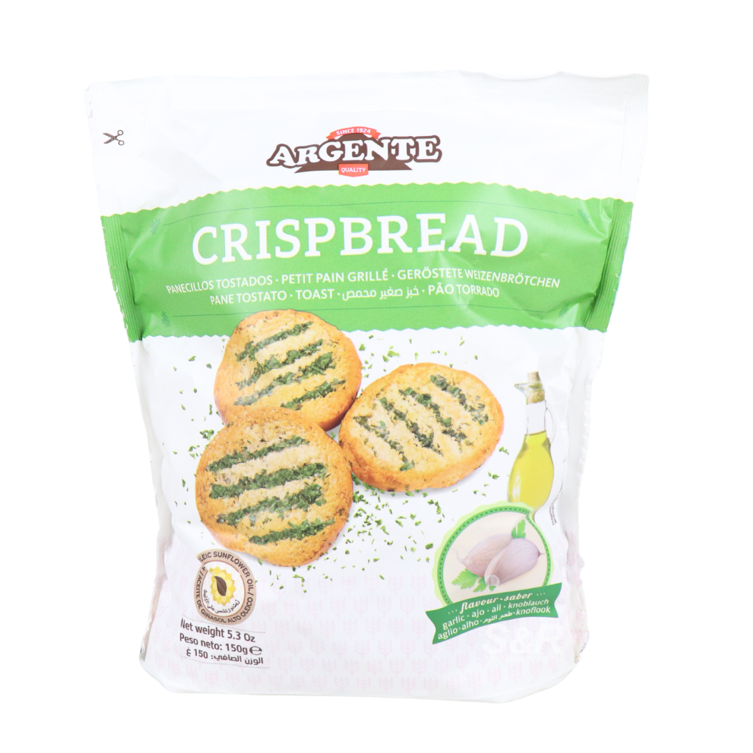 Argente Crisp Bread Garlic 150g